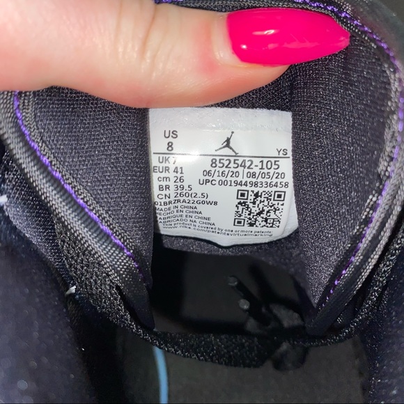 Nike Air Jordan 1 Mid Men’s 8 Women’s 9.5 Purple - Picture 2 of 5